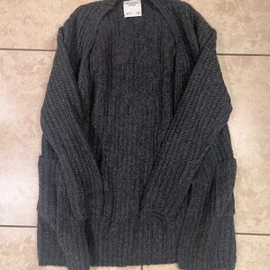 Abercrombie & Fitch Charcoal Cardigan